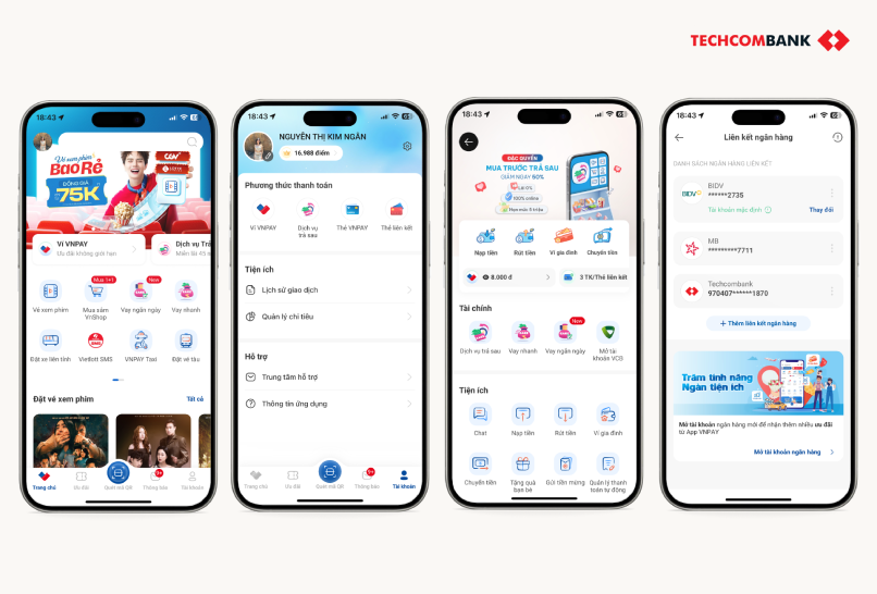 Liên kết tài khoản ngân hàng với VNPAY