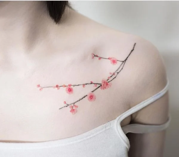 Mẫu hình xăm mini hoa hồng quyến rũ