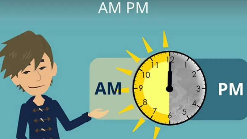 AM và PM là gì trên đồng hồ số
