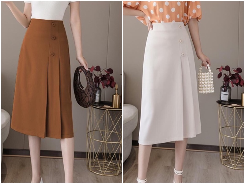 Váy chữ A mềm dáng