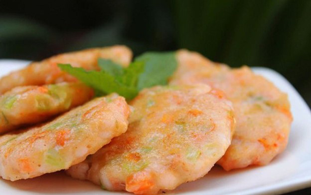 Món ngon cho bé 4 tuổi: Chả tôm rau củ