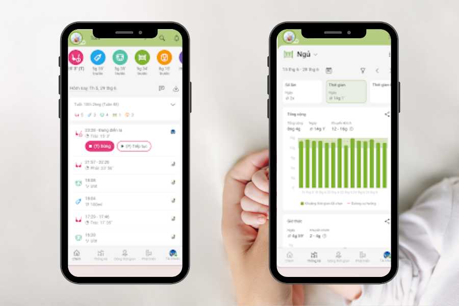 Baby Daybook app theo dõi trẻ sơ sinh