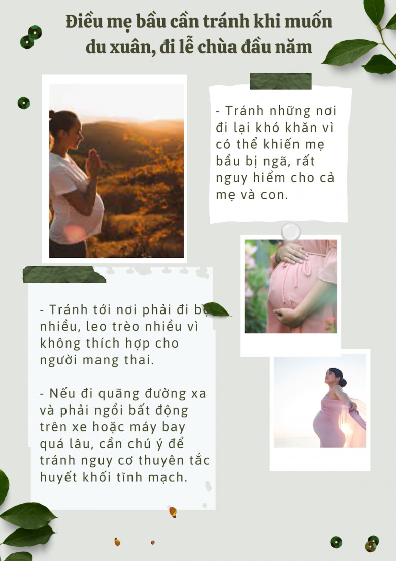 Mẹ bầu du xuân mặc đẹp