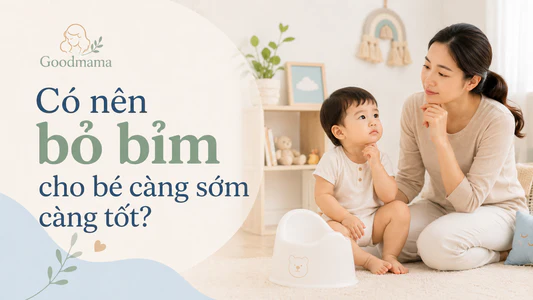 Dấu hiệu cho thấy bé nên bỏ bỉm