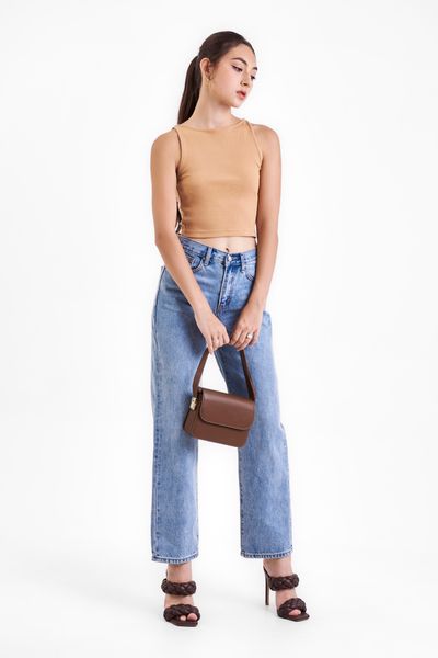 Quần ống rộng phối croptop