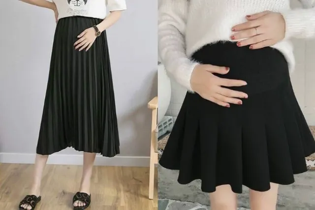 Chân váy xòe co giãn thoải mái