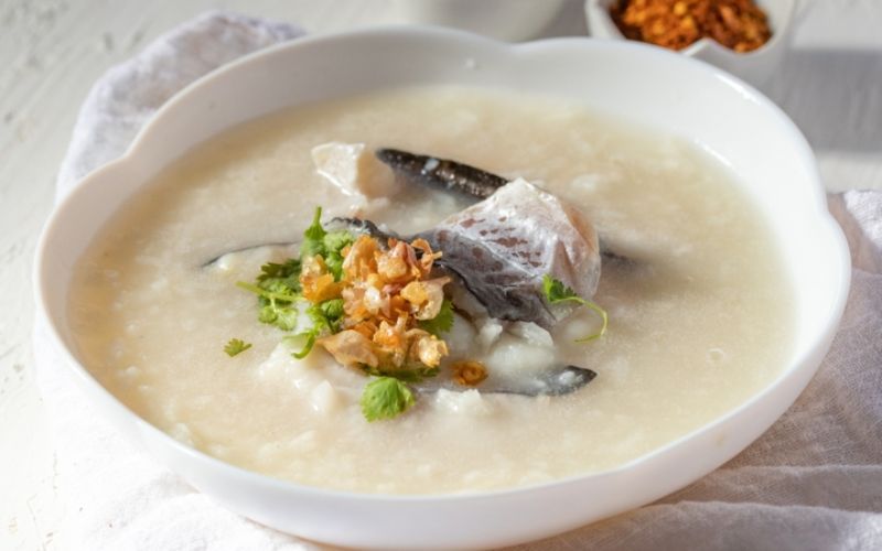 Cháo cá lóc thanh nhẹ