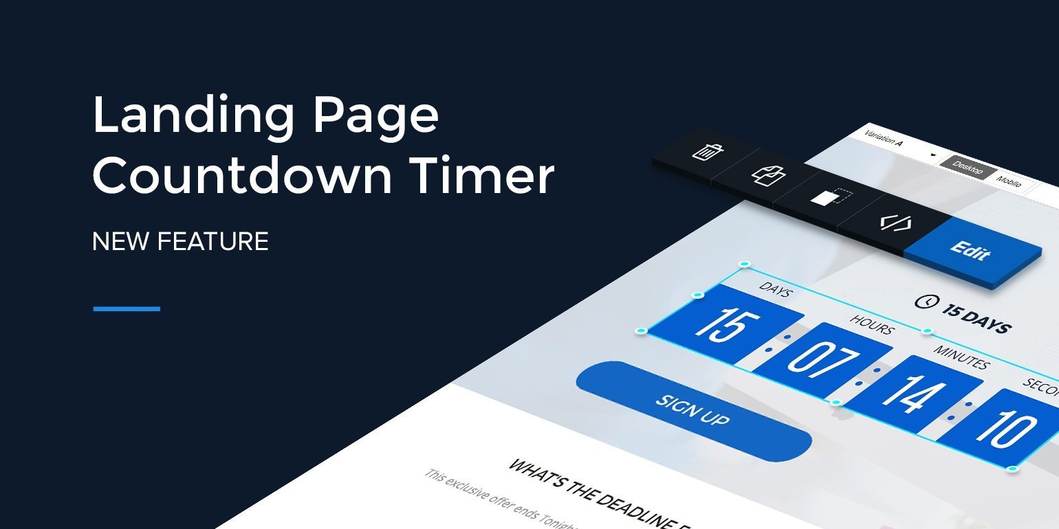 Landing page với bộ đếm ngược tạo hiệu ứng khan hiếm cho offer