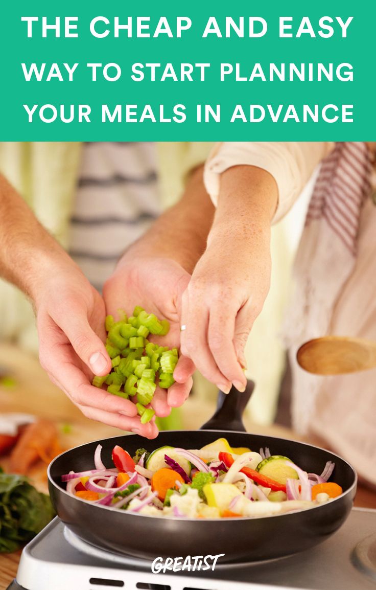 Lên kế hoạch bữa ăn trước