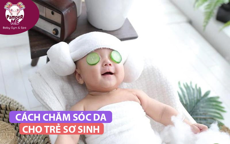 Da bé được lau khô