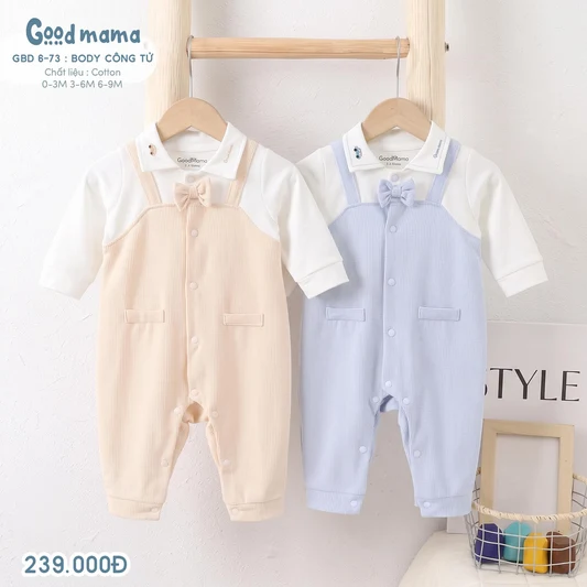 Body Công Tử Lịch Lãm Xinh Xắn Cho Bé Mùa Thu Đông
