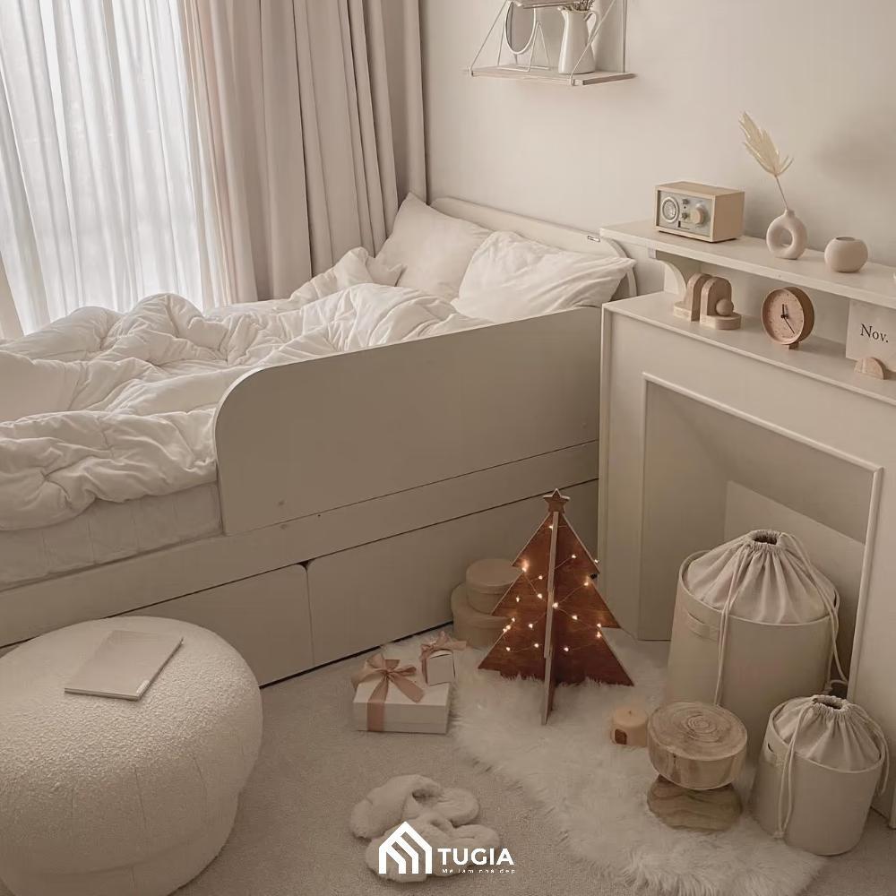 Phòng ngủ dễ thương với những món đồ trang trí handmade