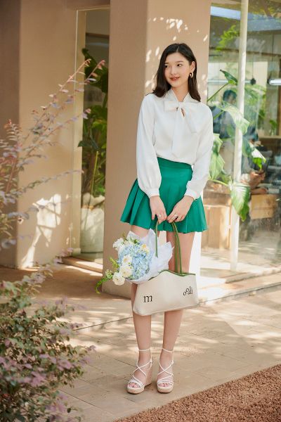 Chân váy xếp ly cơ bản