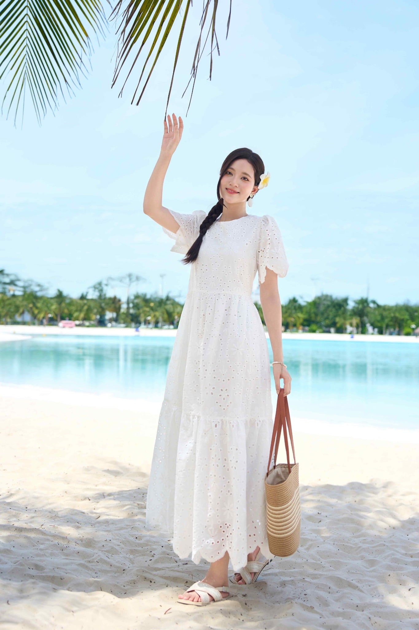 Đầm maxi thô đũi cho mẹ bầu đi chơi