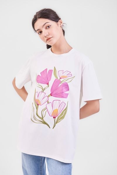 Áo thun oversize phối đồ