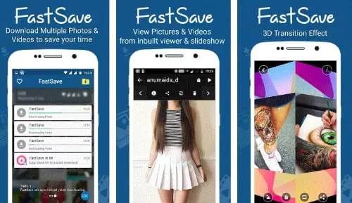 Minh họa giao diện ứng dụng hỗ trợ tải nội dung Instagram
