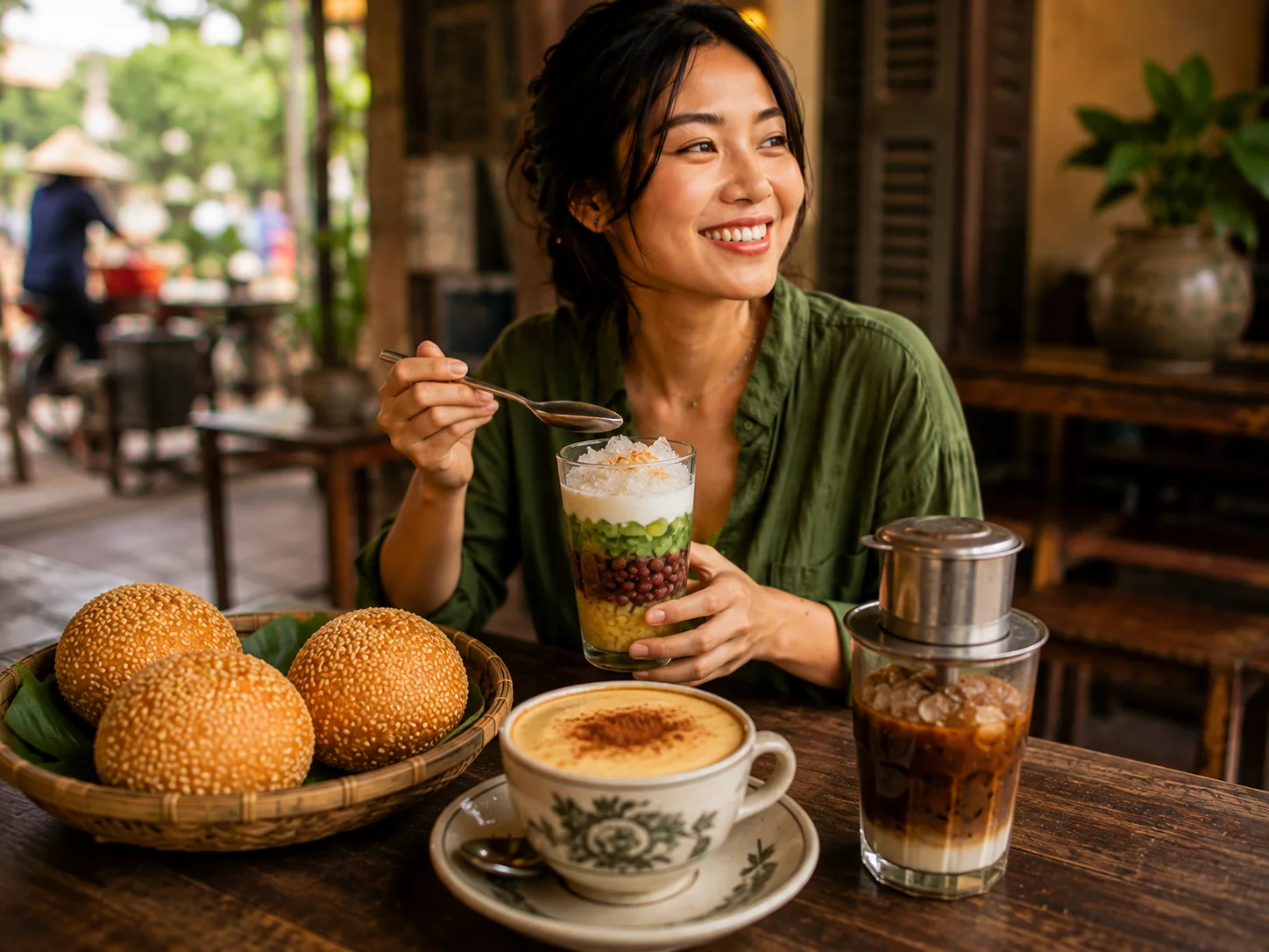 Chè ba màu, cà phê trứng và các đồ uống đặc trưng Việt Nam