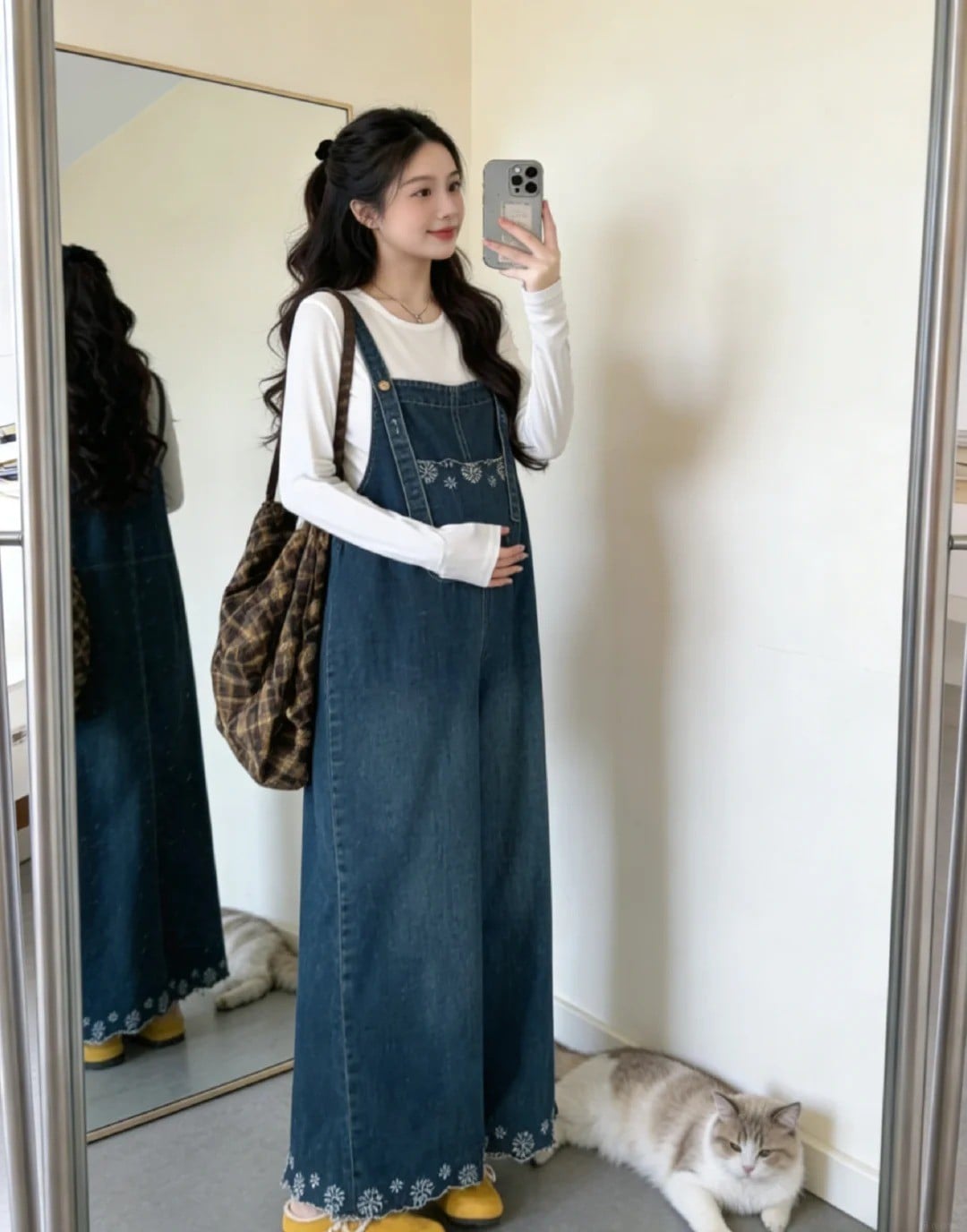 Yếm bò dài size rộng cho bà bầu