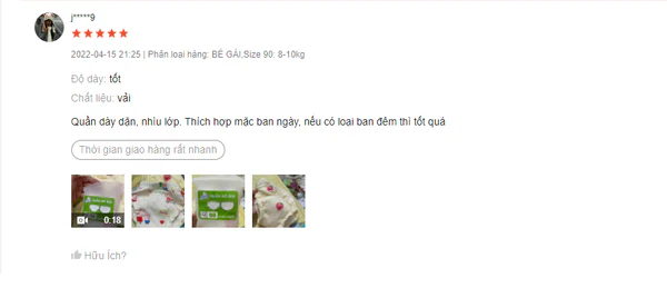 Các mẹ chia sẻ kinh nghiệm chọn size quần bỏ bỉm Goodmama