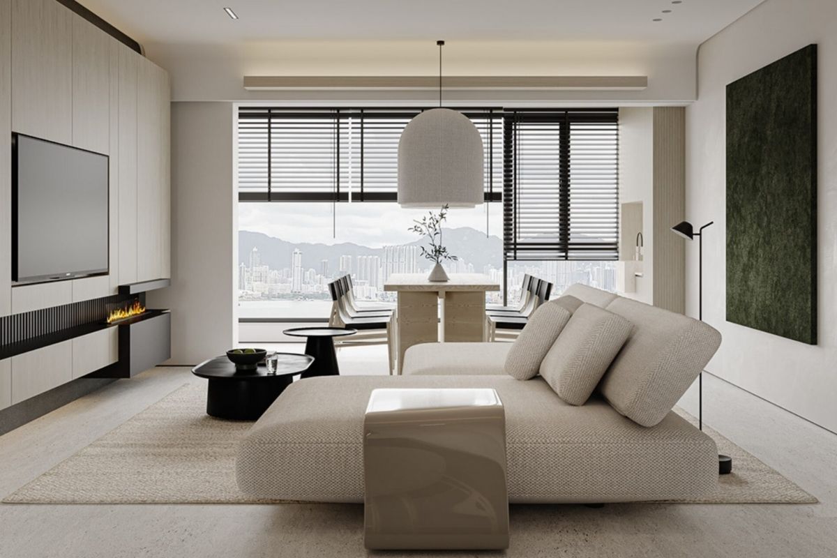 Không gian sống tối giản phong cách minimalism với màu sắc trung tính dịu mắt
