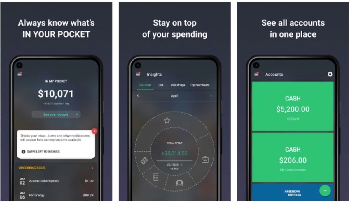 App quản lý chi tiêu PocketGuard