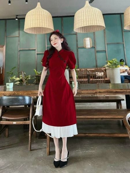 Váy Tết đặc trưng với màu sắc rực rỡ