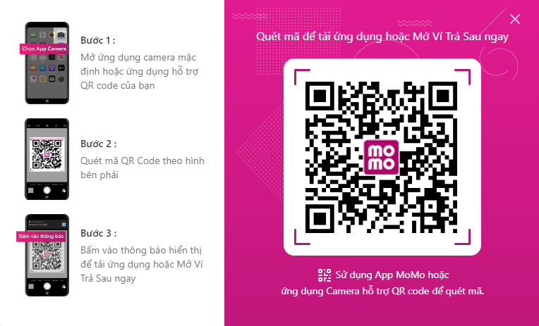 Hướng dẫn mở Ví trả sau trên MoMo