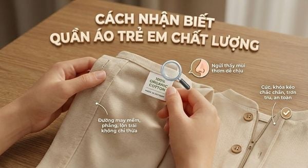 Cách nhận biết quần áo trẻ em chất lượng