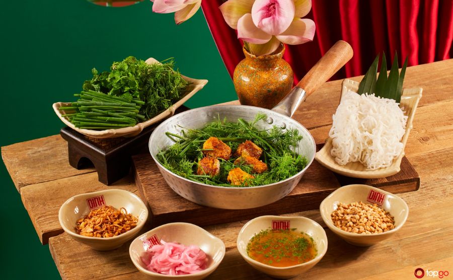 Chi tiết thực đơn và trình bày món ăn tại DINH Restaurant