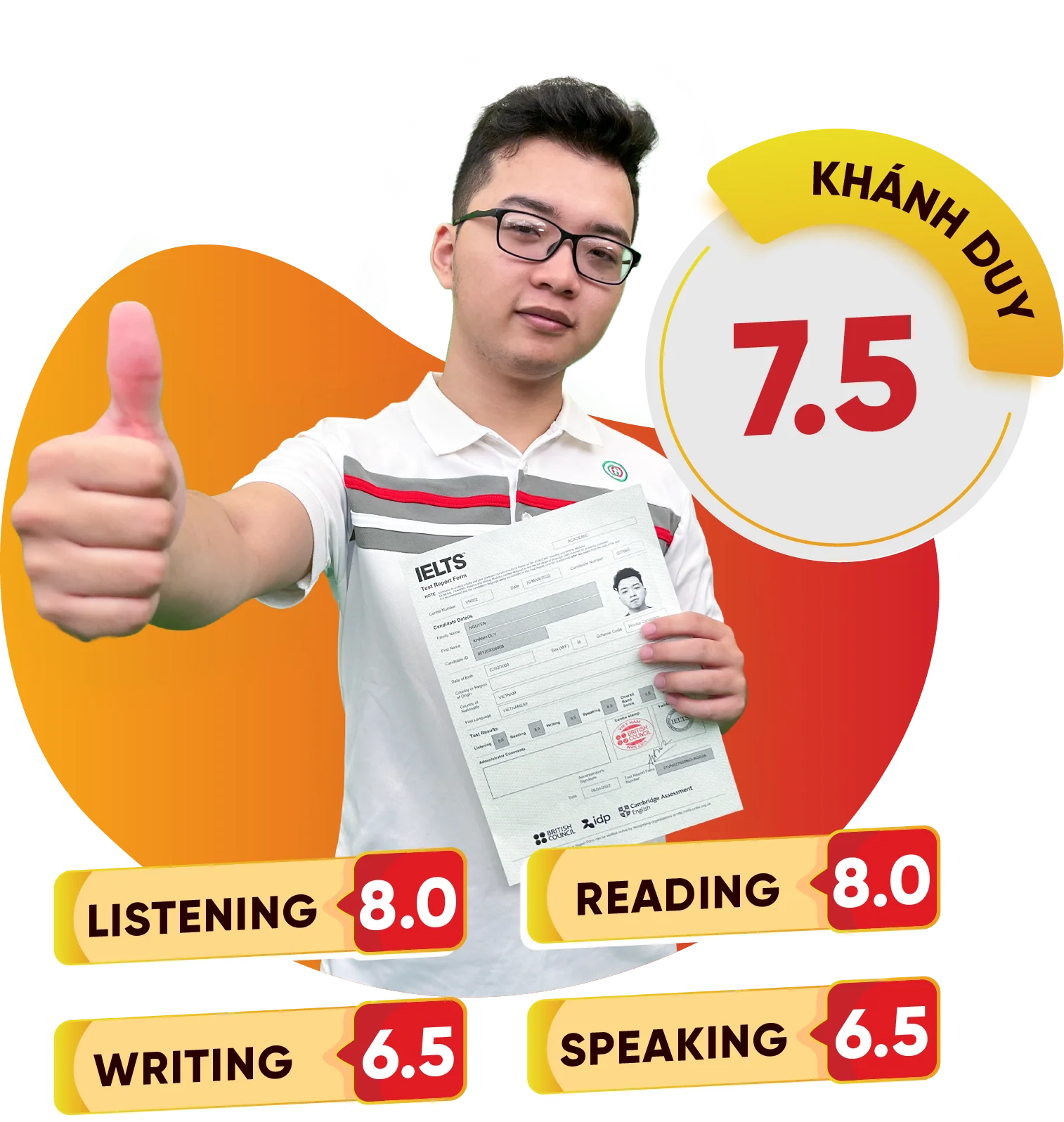 Học viên đạt điểm IELTS mục tiêu