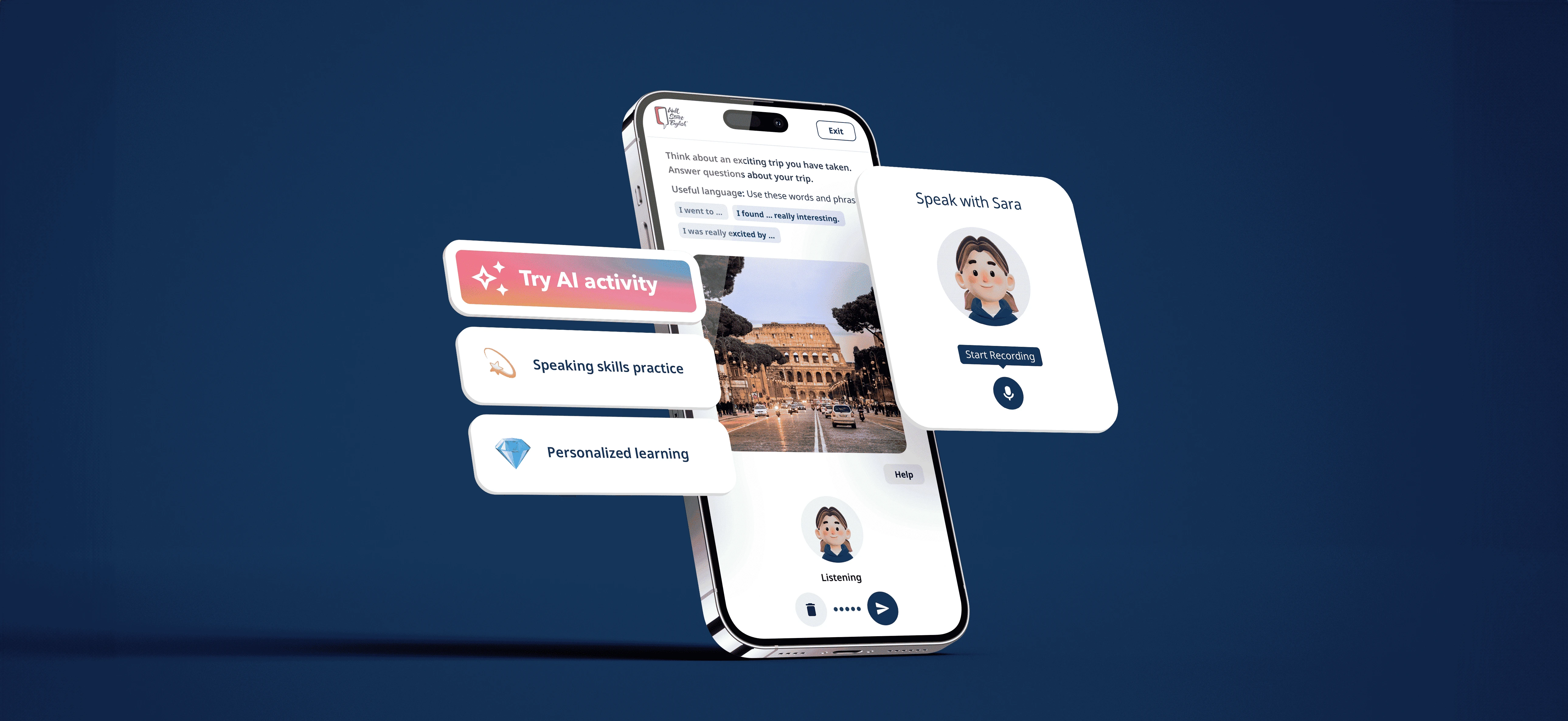 Học tiếng Anh giao tiếp online với nội dung trực quan