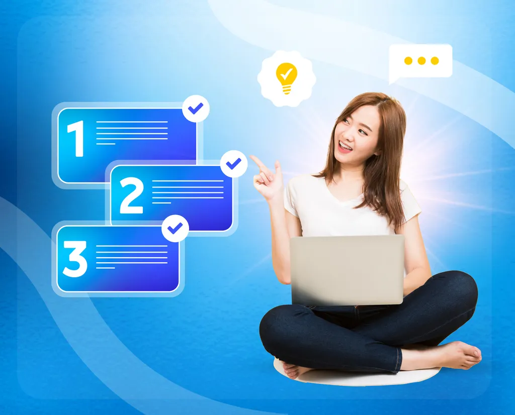 Màn hình chọn bài học tiếng Anh đa dạng chủ đề từ phim ảnh, du lịch đến kinh doanh