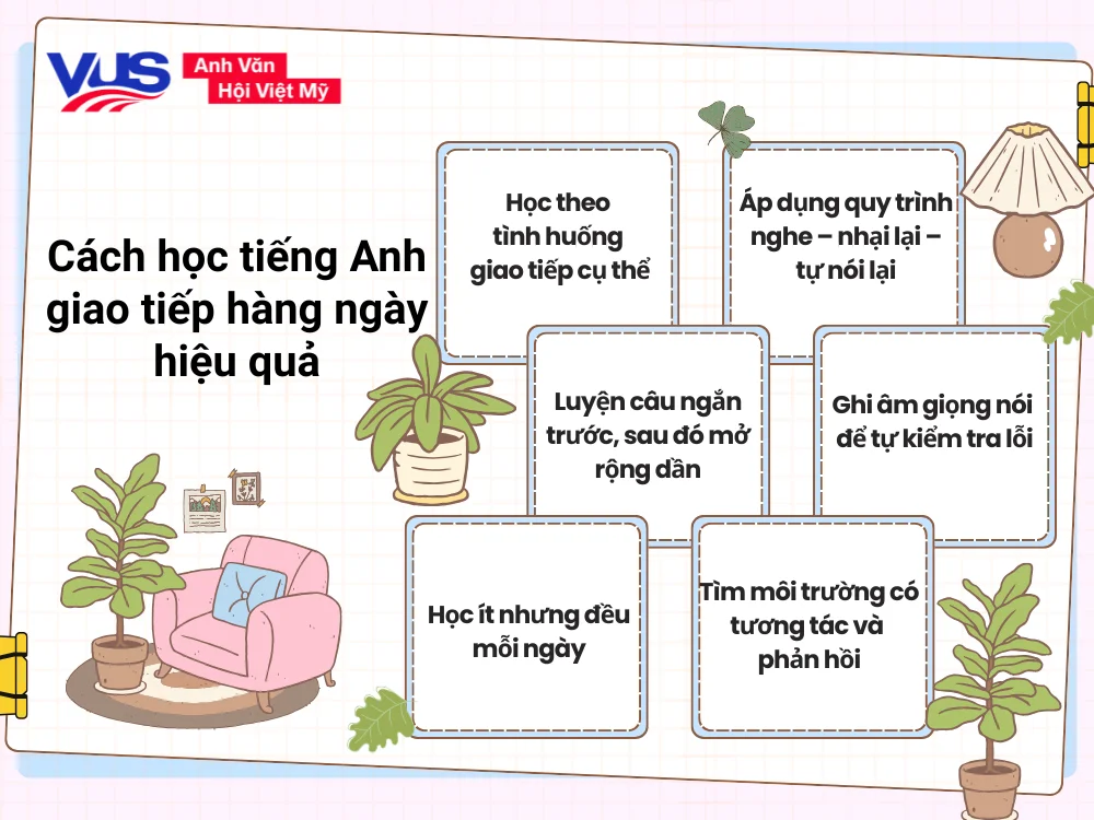 Cách học tiếng Anh giao tiếp hàng ngày hiệu quả