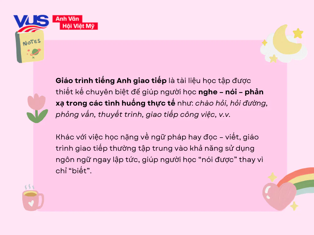 Giáo trình tiếng Anh giao tiếp là gì và vì sao không nên chọn theo cảm tính