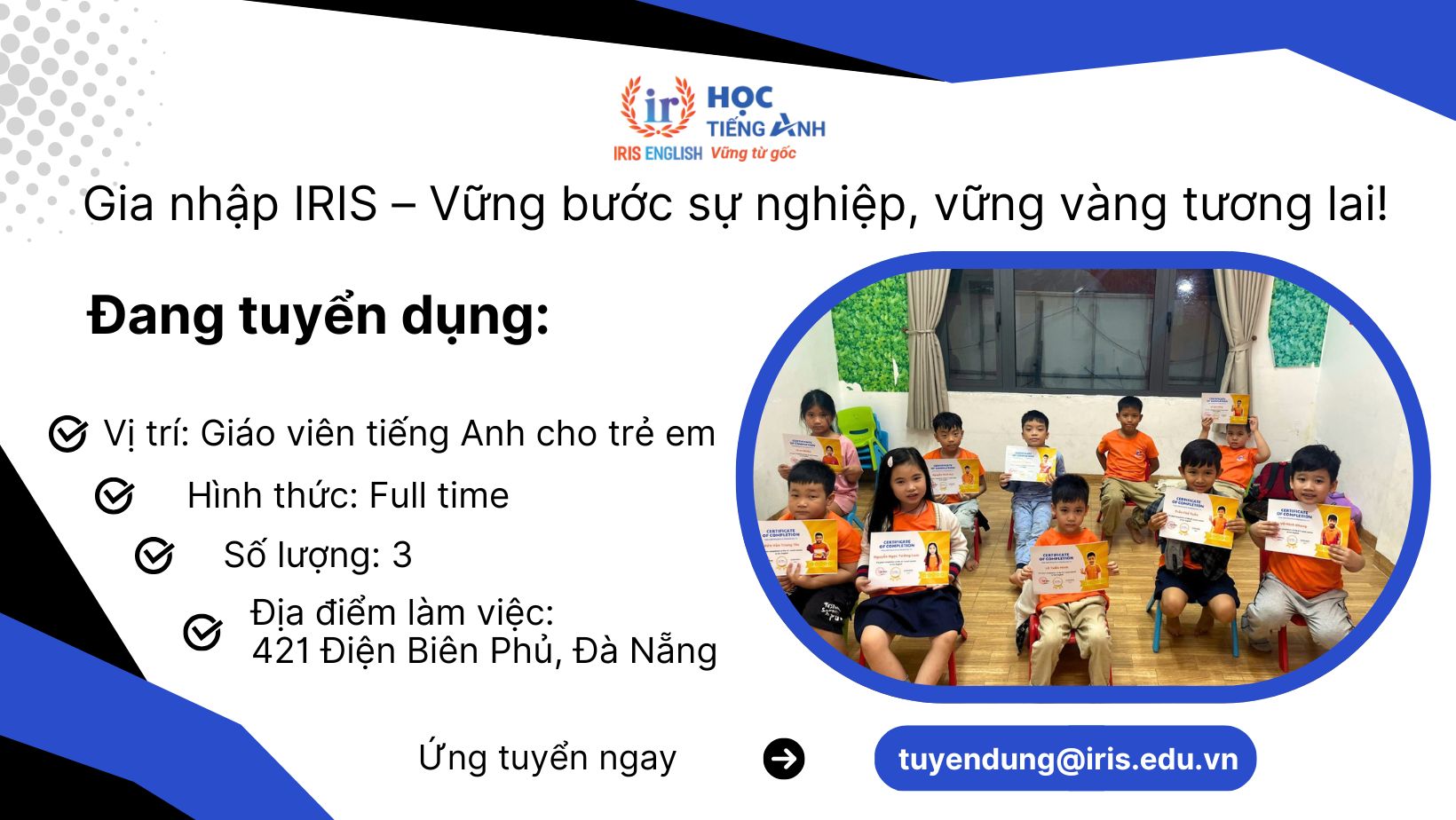 Giáo viên tiếng Anh cho trẻ