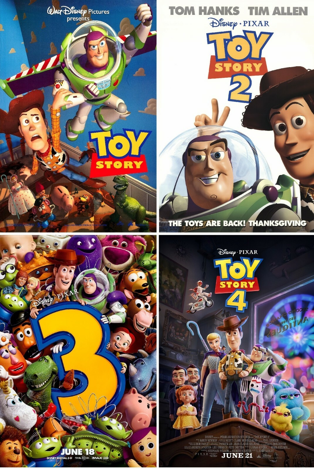 Phim hoạt hình Toy Story về thế giới đồ chơi sống động