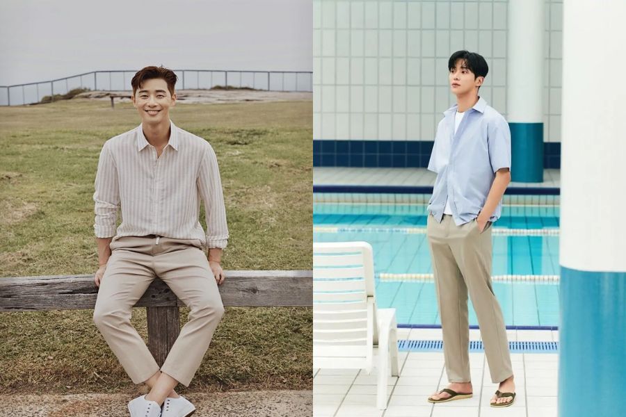 Áo sơ mi nam mix&match quần chinos