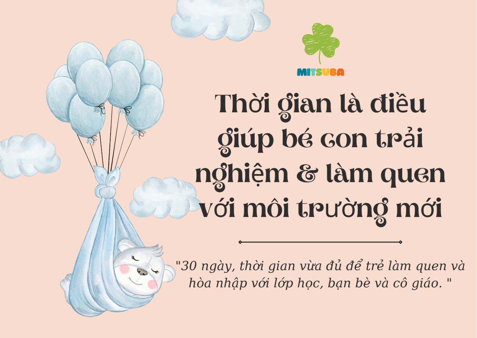 Không khí chuẩn bị trước khi bé nhập học tại môi trường mới
