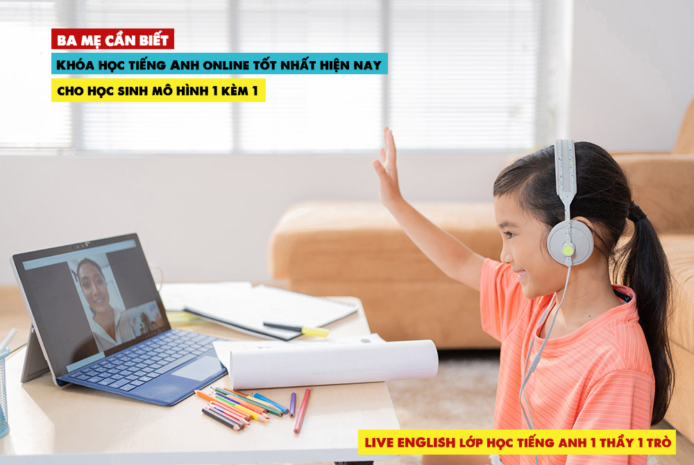 Học sinh luyện tiếng Anh trực tuyến