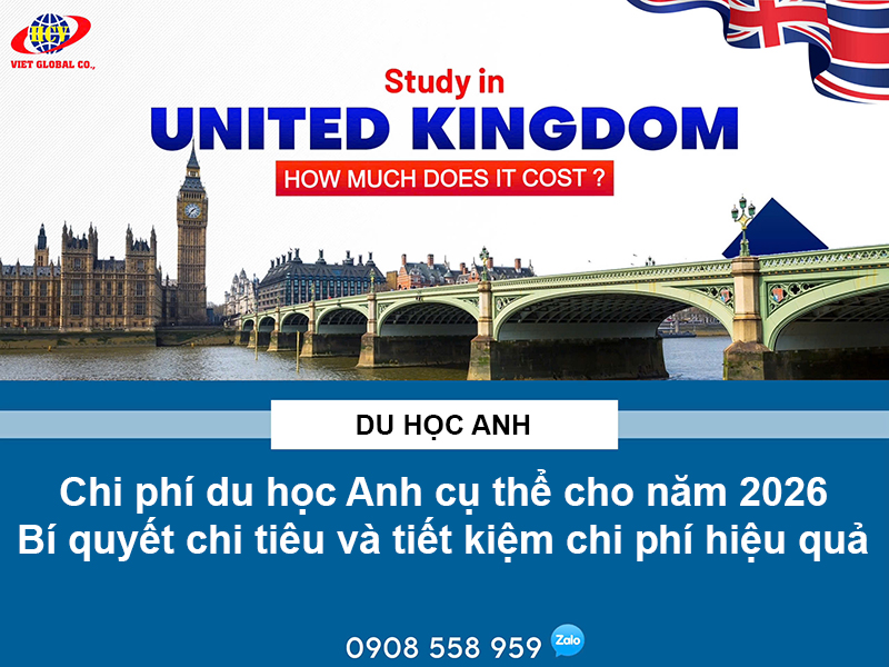 Bảng chi phí du học 2026