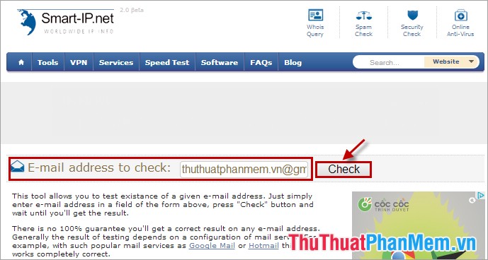 Tự kiểm tra email