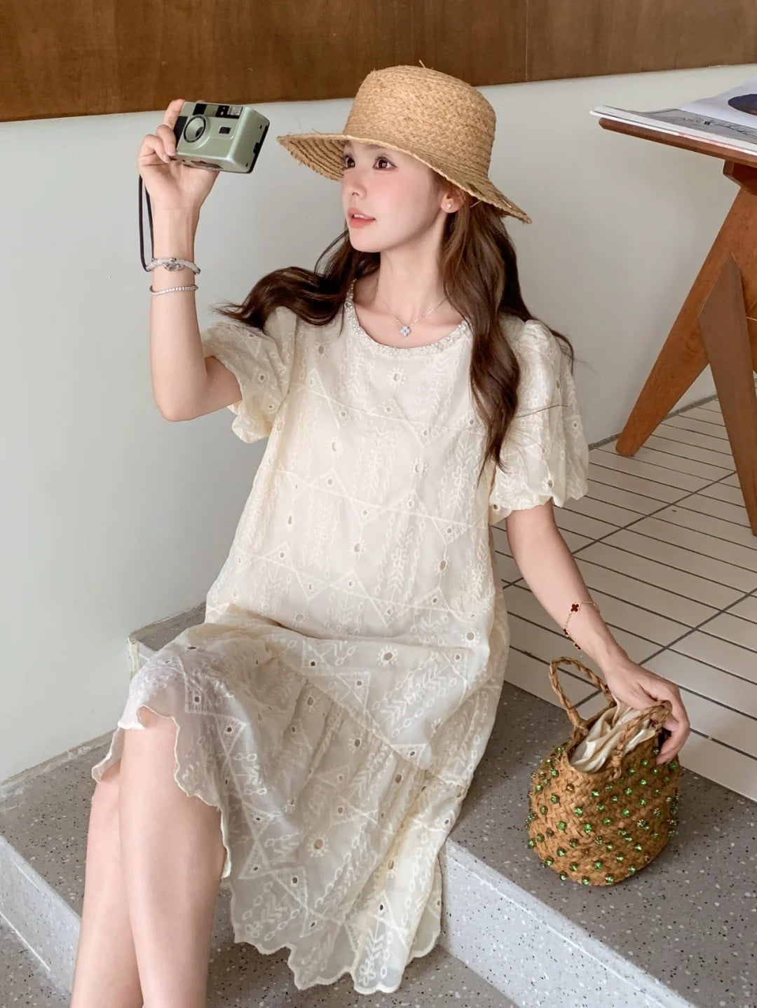 Váy suông babydoll đi nhập học