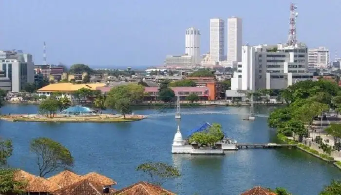 Góc nhìn từ trên cao của thành phố Colombo ở Sri Lanka