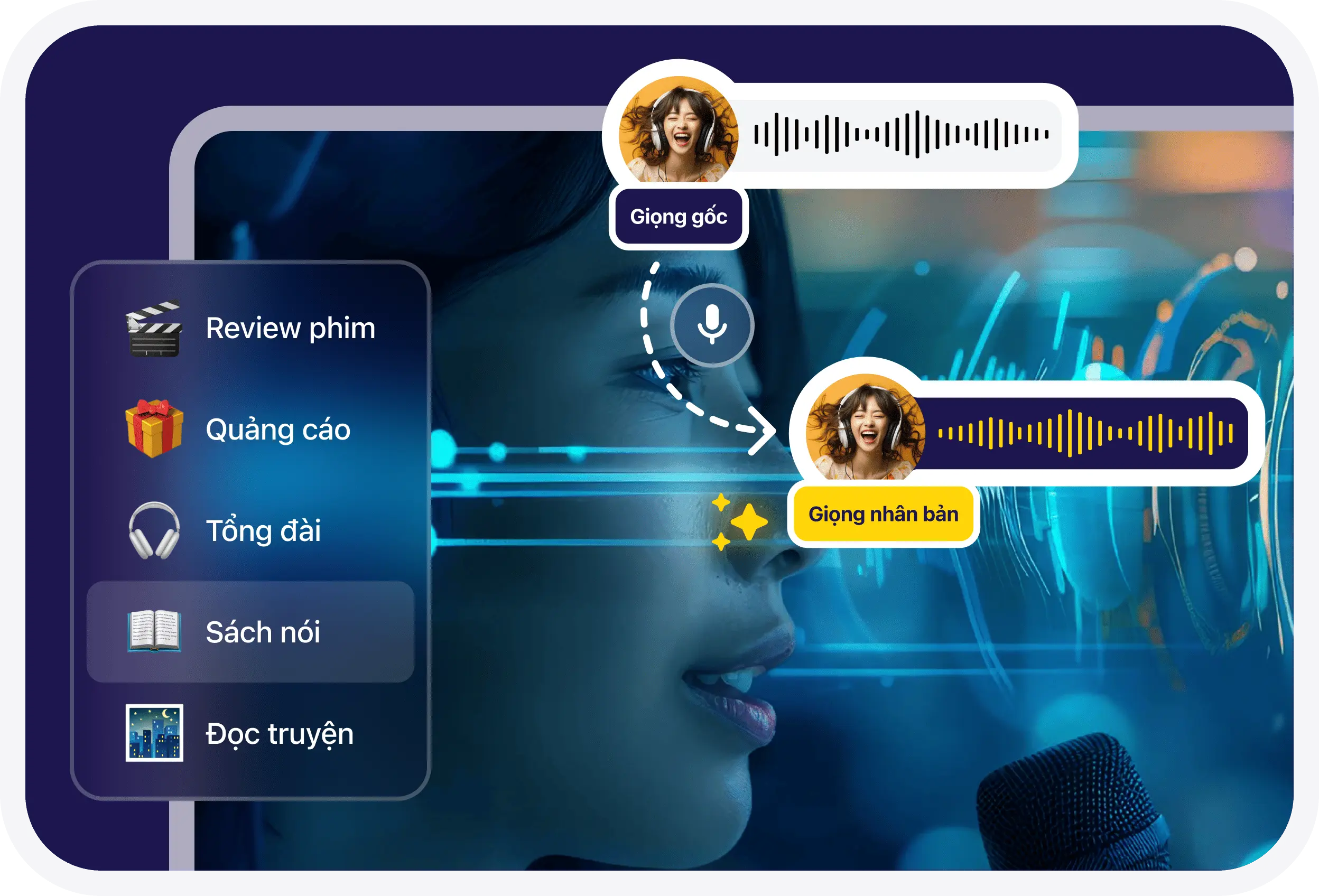 Công nghệ sao chép giọng nói ảo Voice Cloning tiên tiến của ứng dụng Vbee