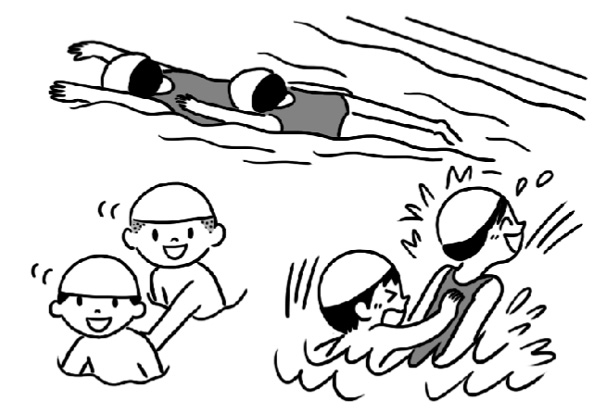 Trò chơi phân thân tạo sóng dưới nước