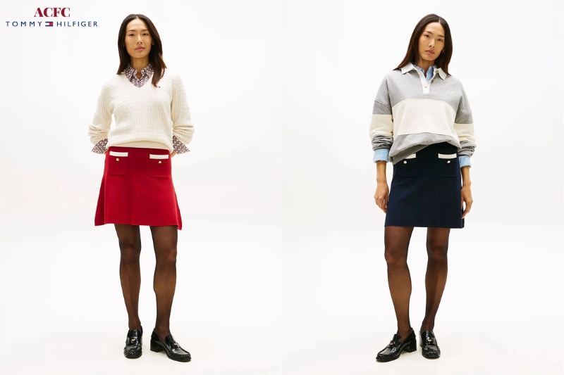 Chân Váy Tommy Hilfiger: Bản Phối Năng Động Và Nữ Tính Chuẩn Preppy Mỹ