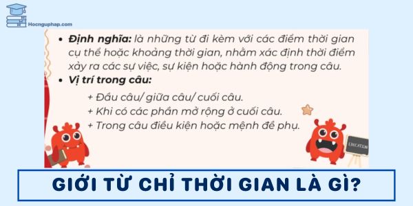 Giới từ với thời gian trong tiếng Anh
