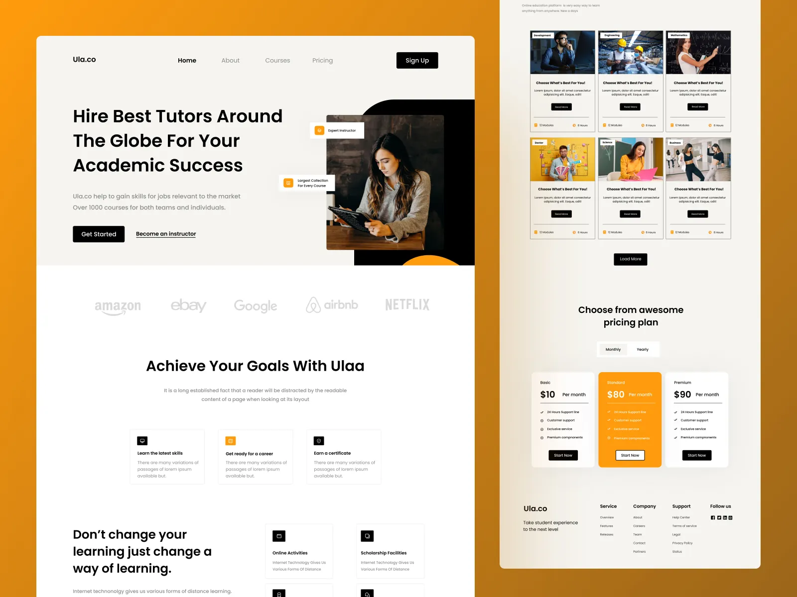Mẫu landing page hiệu quả cho ngành giáo dục