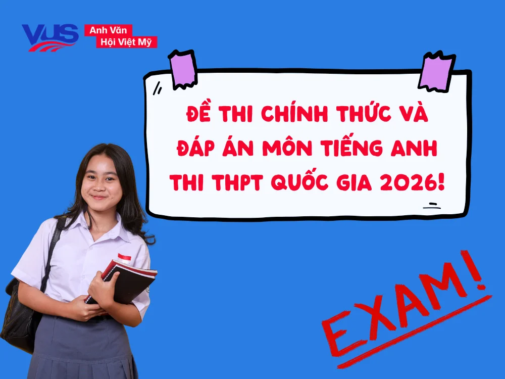 đáp án đề thi tiếng Anh THPTQG 2026