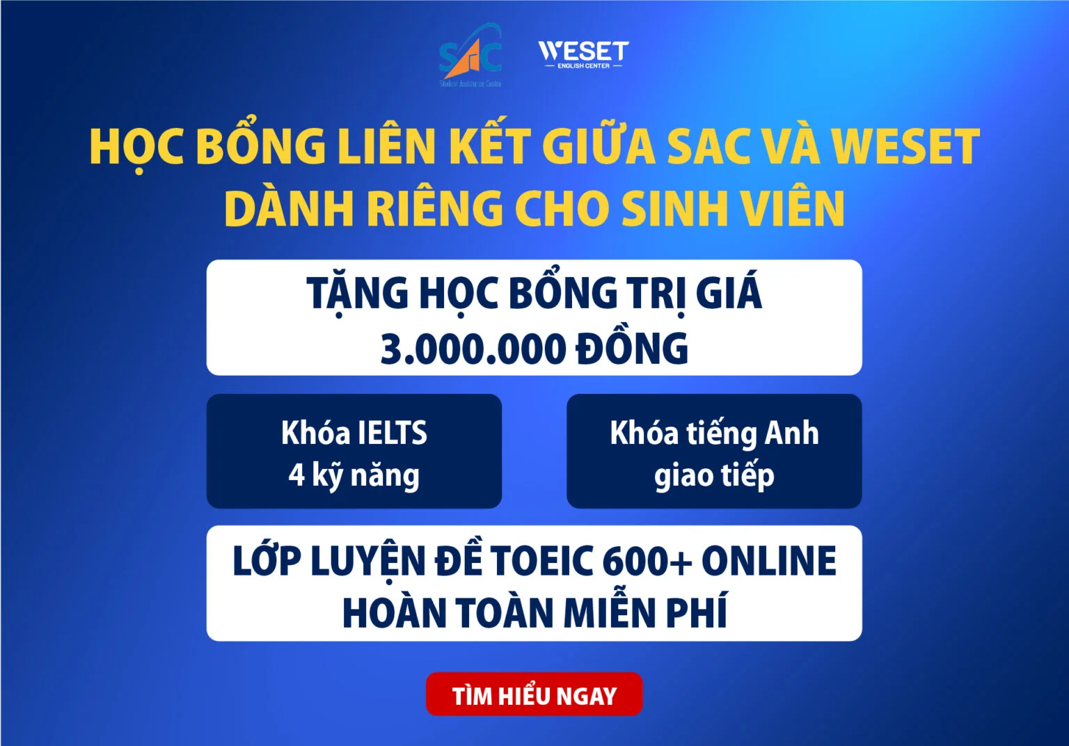 Tìm kiếm học bổng và tối ưu hóa năng lực học tập